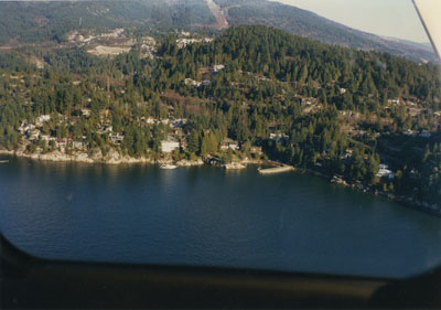 Aerial View of West Vancouver Shoreline (Kew Beach)