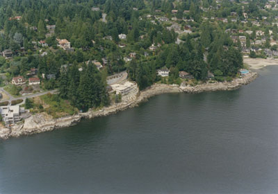 Aerial View of West Vancouver Shoreline