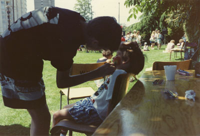 Community Day Activities: Face Painting at the Community Centre