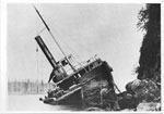 The S.S. Beaver lies shipwrecked off Prospect Point