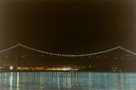 Lions Gate Bridge at night