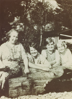 Pioneer women of St. Anthony's Roman Catholic Church: Annie Lambert, Rose Forrest, Mrs. O'Grady and Susie Lloyd