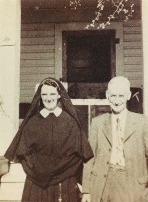 Sister George Marie (Norma Gemmill) with her father George Gemmill