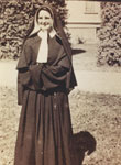 Sister George Marie (Norma Gemmill) receiving her vows in 1951