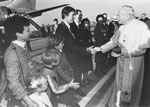 Pope John Paul II leaving Vancouver International Airport on September 19, 1984