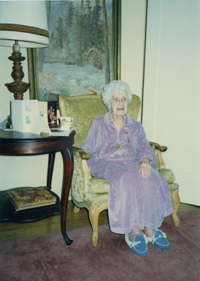 Gertrude Lawson at her 95th birthday party