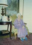 Gertrude Lawson at her 95th birthday party