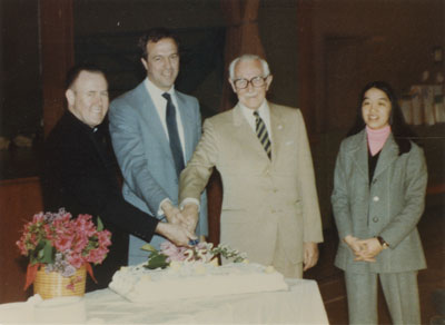 St. Anthony's Church School Anniversary cake cutting ceremony