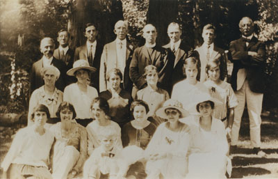 St. Stephen's Anglican congregation members with Rev. J.P. Dingle