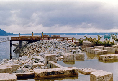 Looking South from Ambleside Landing