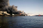 Fire at North Vancouver Pier