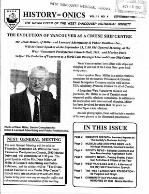 History-onics (West Vancouver, BC: West Vancouver Historical Society), 1 Sep 1993