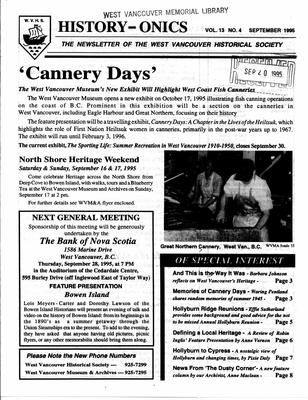 History-onics (West Vancouver, BC: West Vancouver Historical Society), 1 Sep 1995