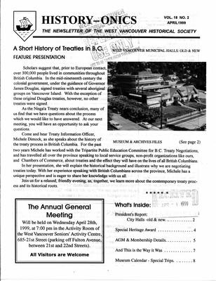 History-onics (West Vancouver, BC: West Vancouver Historical Society), 1 Apr 1999