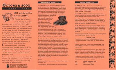 Library News, 1 Oct 2002