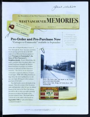 History-onics (West Vancouver, BC: West Vancouver Historical Society), 1 May 2011