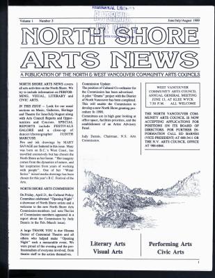 North Shore Arts News (North Vancouver, BC), 1 Jun 1989