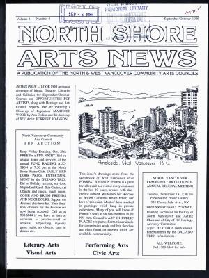 North Shore Arts News (North Vancouver, BC), 1 Sep 1989