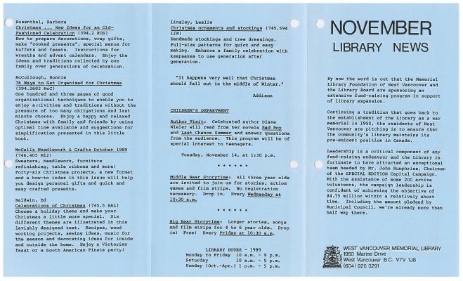 Library News, 1 Nov 1989