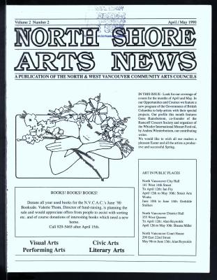 North Shore Arts News (North Vancouver, BC), 1 Apr 1990