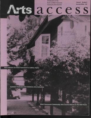 Arts Access; The Voice of the North Shore Arts Community., 1 Jun 1991