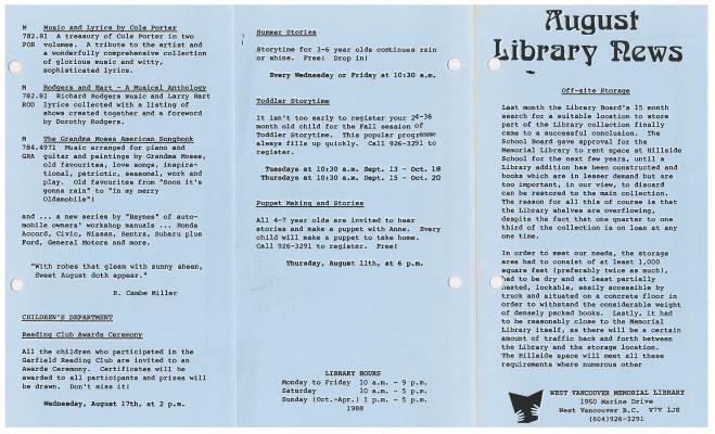 Library News, 1 Aug 1988