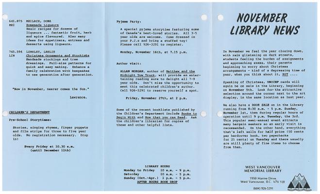 Library News, 1 Nov 1987