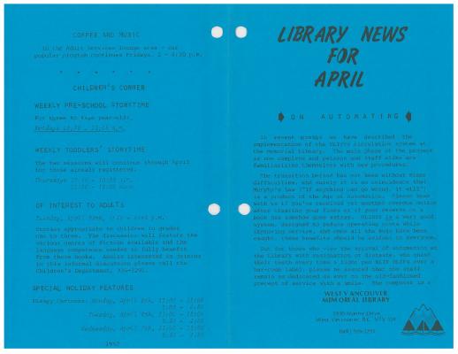 Library News, 1 Apr 1982