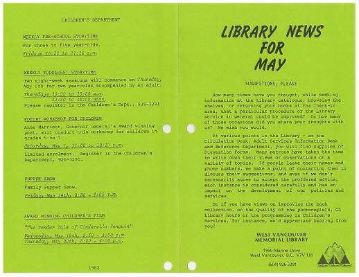 Library News, 1 May 1982