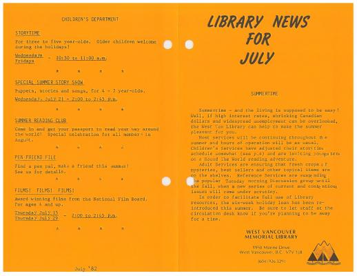 Library News, 1 Jul 1982