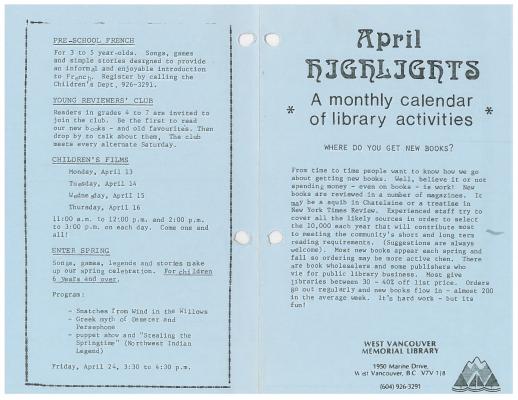 Library News, 1 Apr 1981