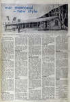 Newspaper clipping of architect's conception drawing for West Vancouver War Memorial Library, August 5, 1950.