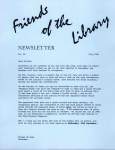 Friends of the Library Newsletter, 1 Jul 1990