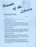 Friends of the Library Newsletter, 1 Apr 1993