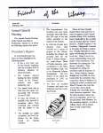 Friends of the Library Newsletter, 1 Feb 1997