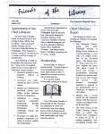 Friends of the Library Newsletter, 1 Mar 1997