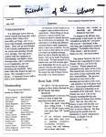 Friends of the Library Newsletter, 1 Jul 1998