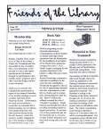 Friends of the Library Newsletter, 1 Apr 1999