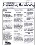 Friends of the Library Newsletter, 1 May 1999