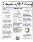 Friends of the Library Newsletter, 1 Apr 2000