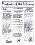 Friends of the Library Newsletter, 1 Apr 2001