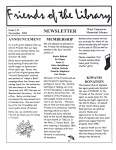 Friends of the Library Newsletter, 1 Nov 2001