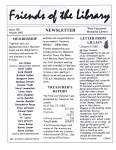 Friends of the Library Newsletter, 1 Mar 2002