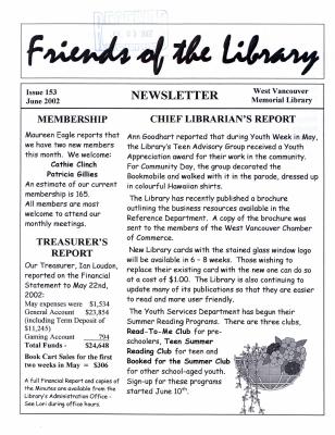 Friends of the Library Newsletter, 1 Jun 2002