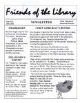 Friends of the Library Newsletter, 1 Jun 2002