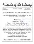 Friends of the Library Newsletter, 1 Dec 2002