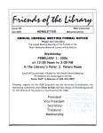 Friends of the Library Newsletter, 1 Jan 2006