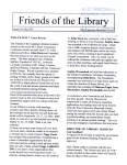 Friends of the Library Newsletter, 1 May 2007