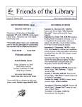 Friends of the Library Newsletter, 1 Jun 2008