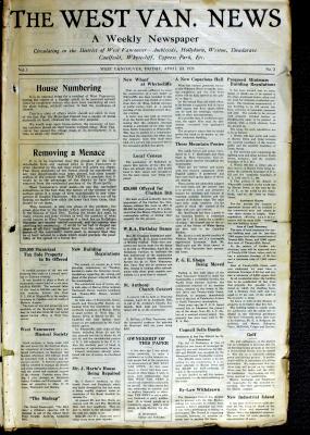 West Van. News (West Vancouver), 23 Apr 1926